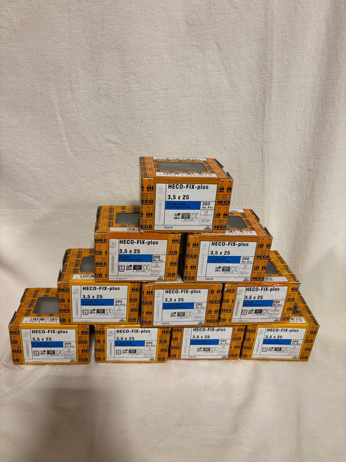 HECO-FIX-plus schroeven 3,5 x 25 mm (200 stuks per doos), Ophalen of Verzenden, Nieuw, Minder dan 50 mm, Schroeven