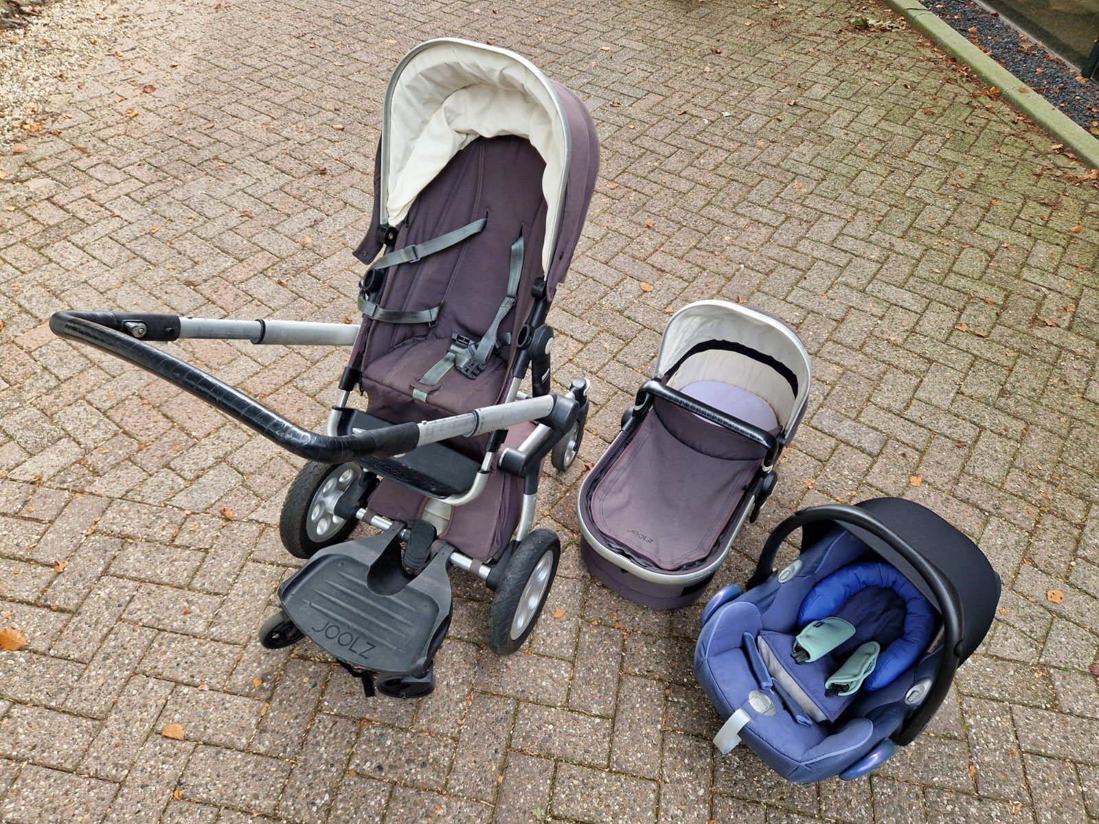Joolz 3 in 1 kinderwagen, Ophalen