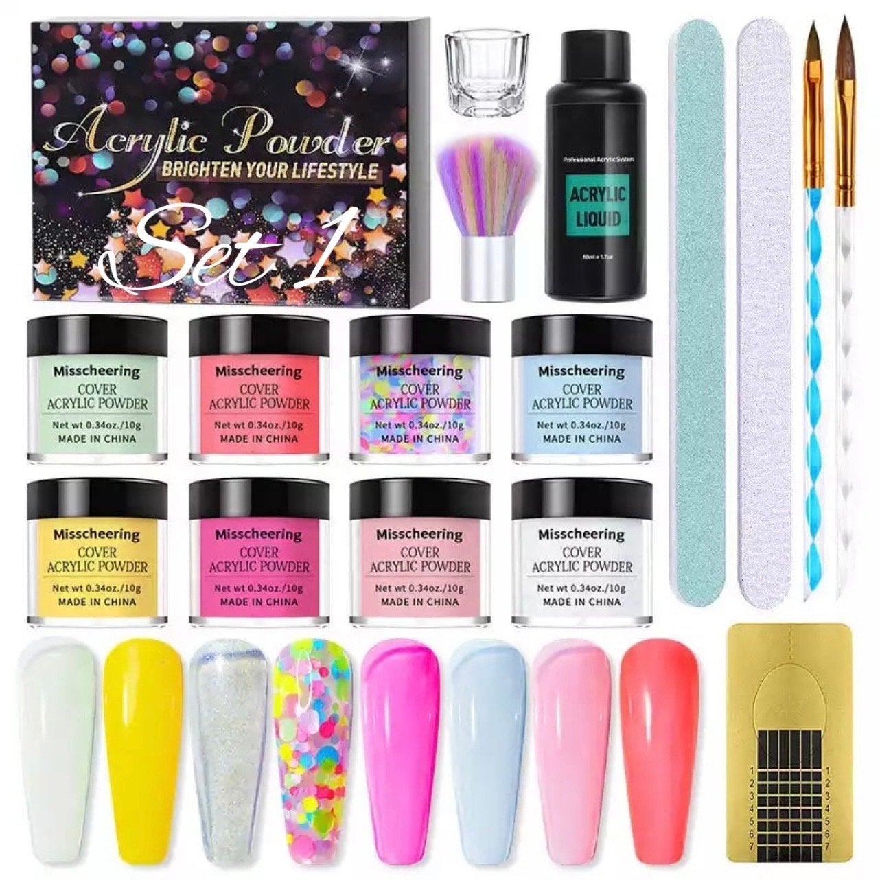 Complete Acryl Kleuren pakket. Nagels Alles 20% korting., Overige kleuren, ., Nieuw, Ophalen of Verzenden