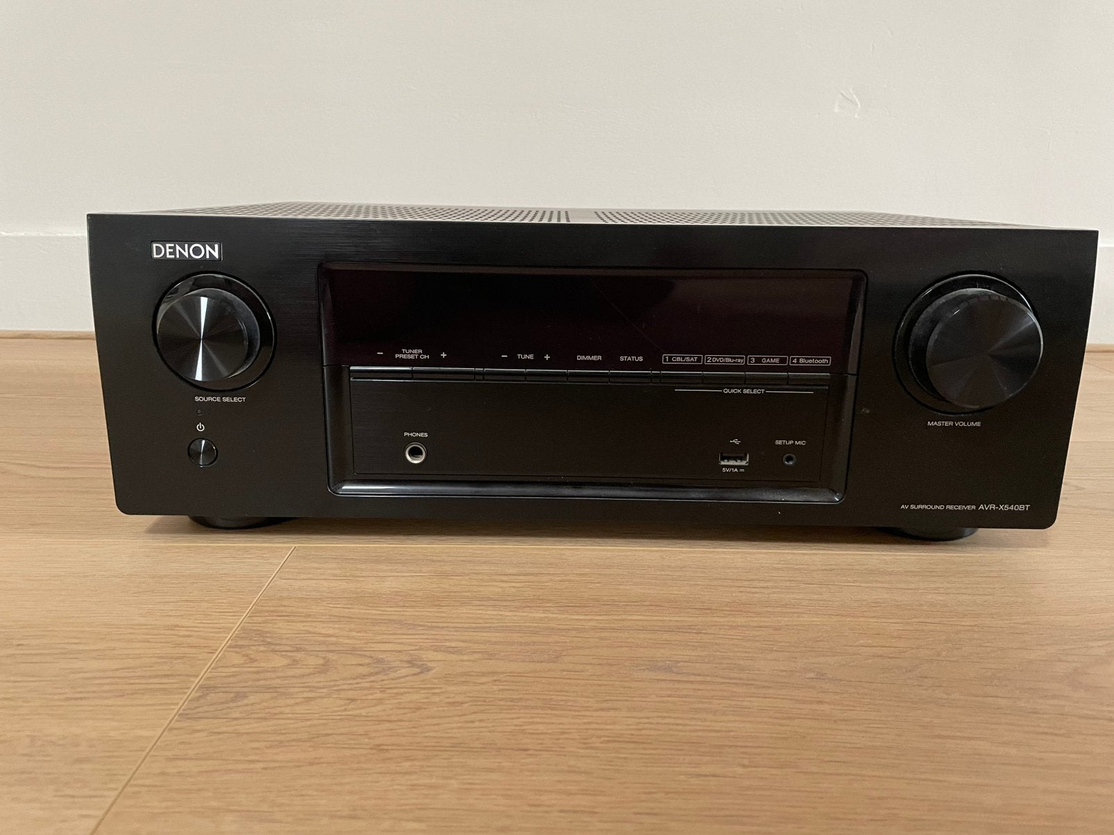 Denon AVR-X540BT versterker, Ophalen, Denon, Zo goed als nieuw, 60 tot 120 watt