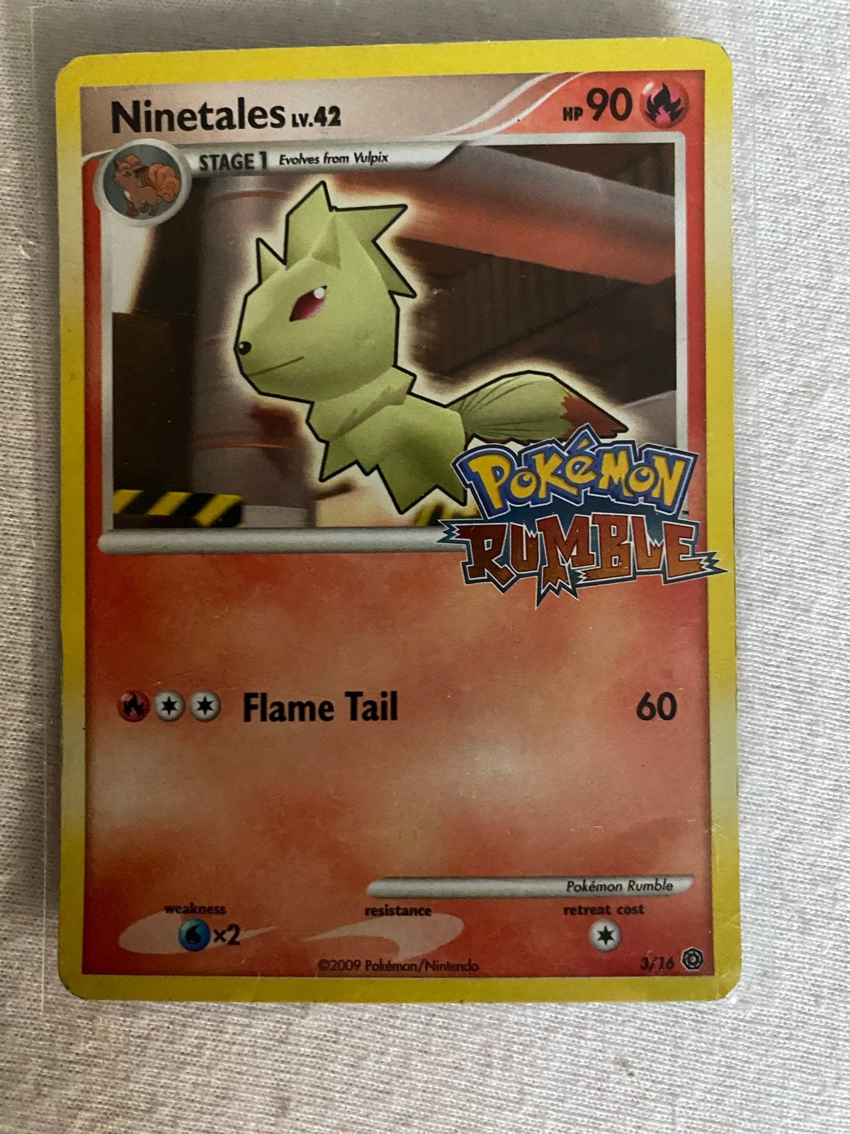 Pokémon Rumble Ninetales & Heatran kaarten, Ophalen of Verzenden, Gebruikt, Meerdere kaarten