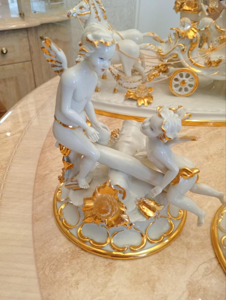 Capodimonte poppen op wip, Verzamelen, Swarovski, Ophalen, Figuurtje