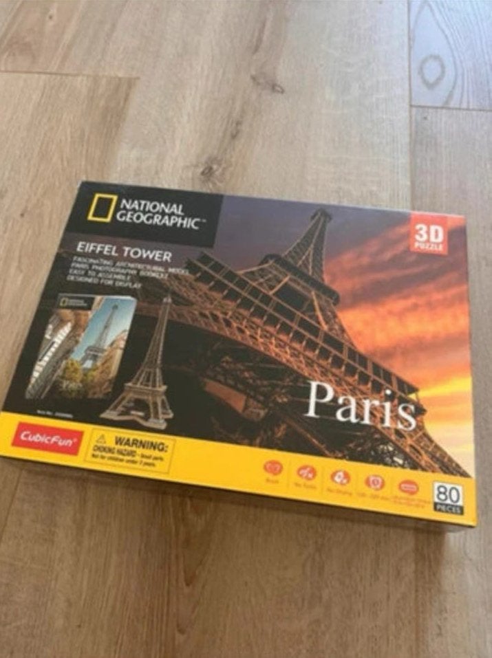 3D puzzel van de Eiffeltoren, Hobby en Vrije tijd, Denksport en Puzzels, Ophalen of Verzenden, Minder dan 500 stukjes, Zo goed als nieuw