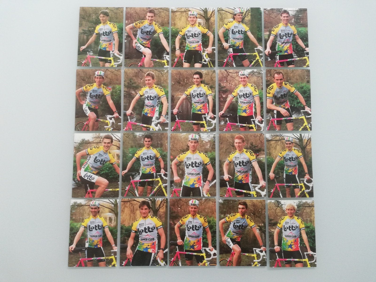 Lotto wielerploeg postkaarten - wielrenners., Ophalen of Verzenden, Zo goed als nieuw, Overige typen