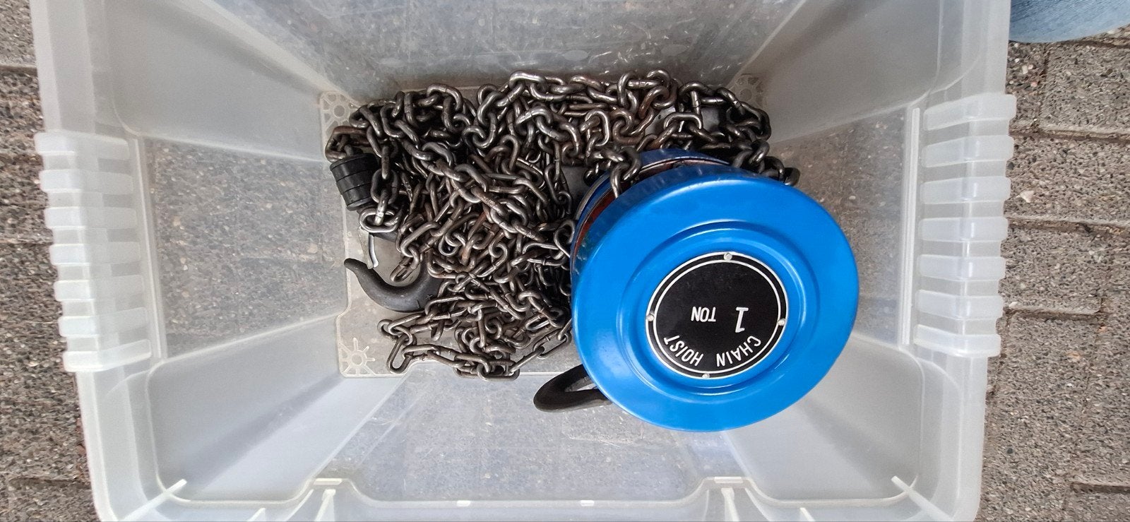 Kettingtakel 1 Ton - Handmatige Hefinrichting, Ophalen of Verzenden