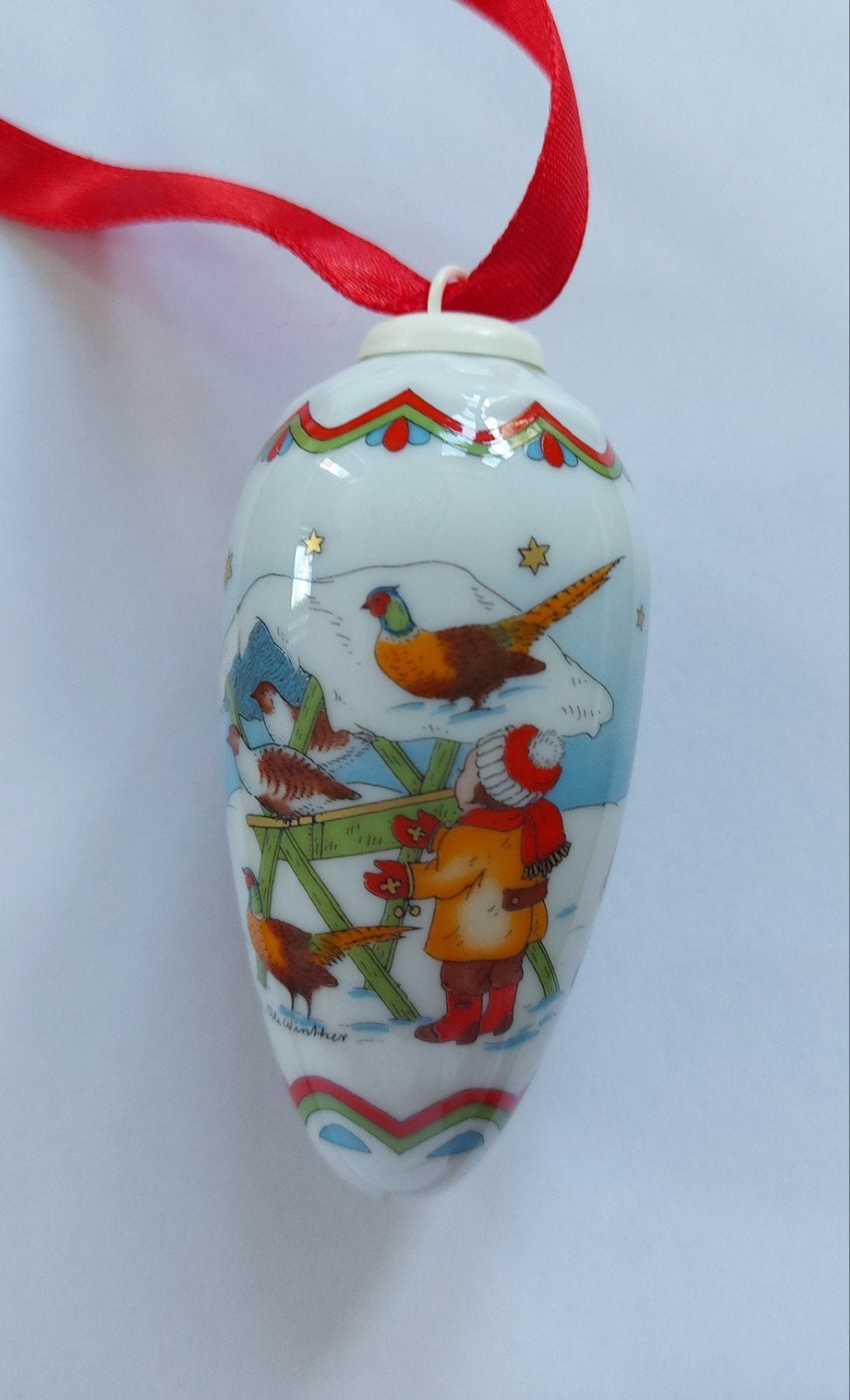 Hutschenreuther kerstbal 2001, Diversen, Kerst, Ophalen of Verzenden, Zo goed als nieuw