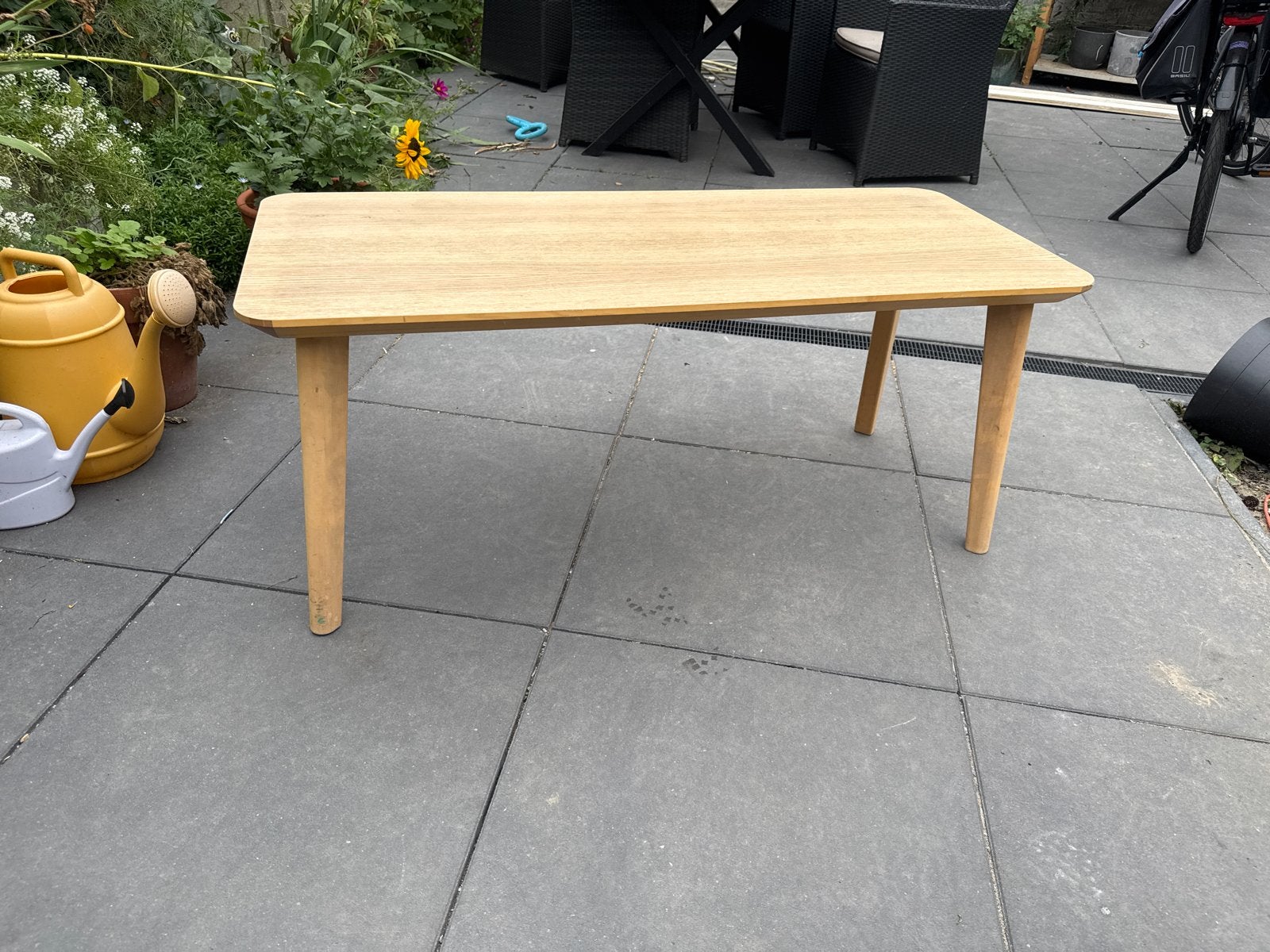Salontafel ‘lisabo’ 120x50cm, Ophalen, Gebruikt, 100 tot 150 cm, Teakhout