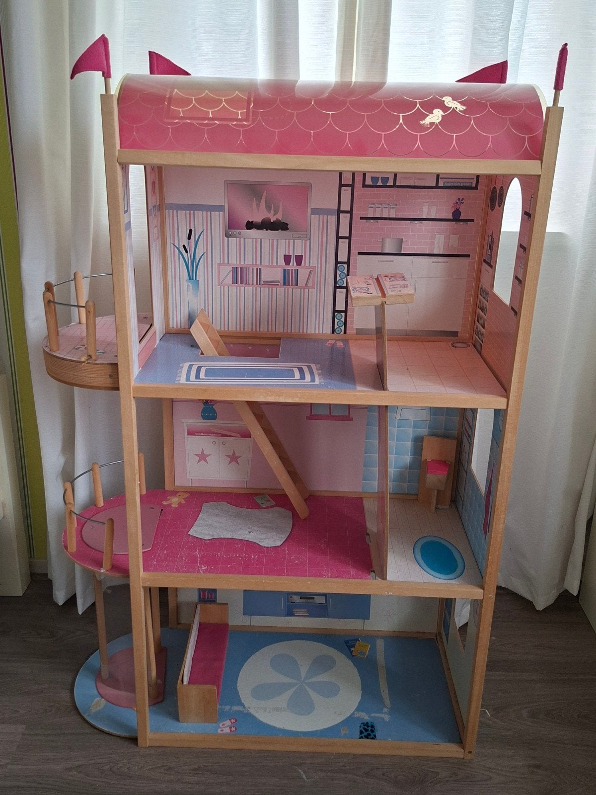 Poppenhuis voor barbies, Ophalen, Poppenhuis