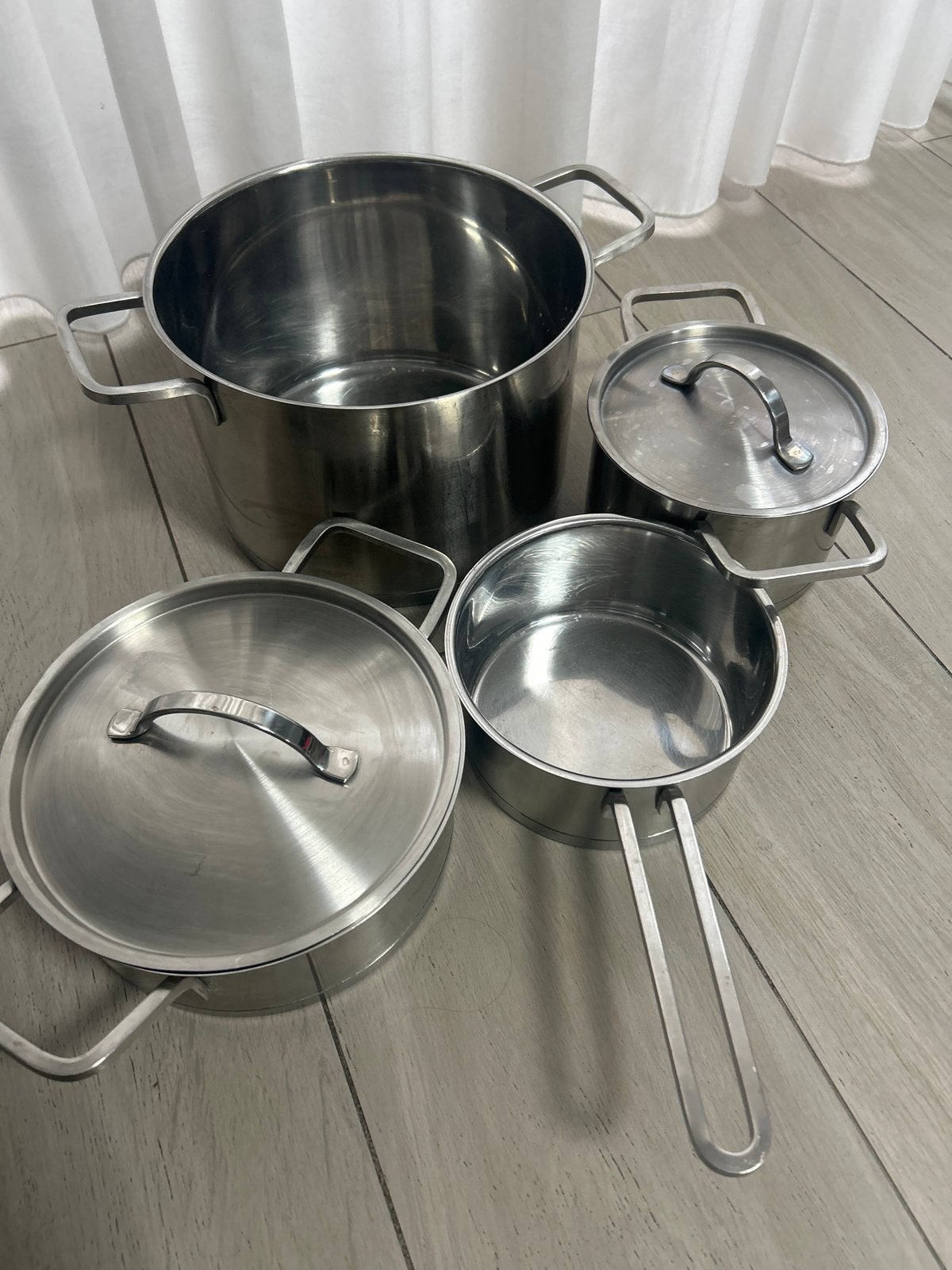 Pannenset ProfiCook, Pannenset, Ophalen of Verzenden, Zo goed als nieuw, Rvs