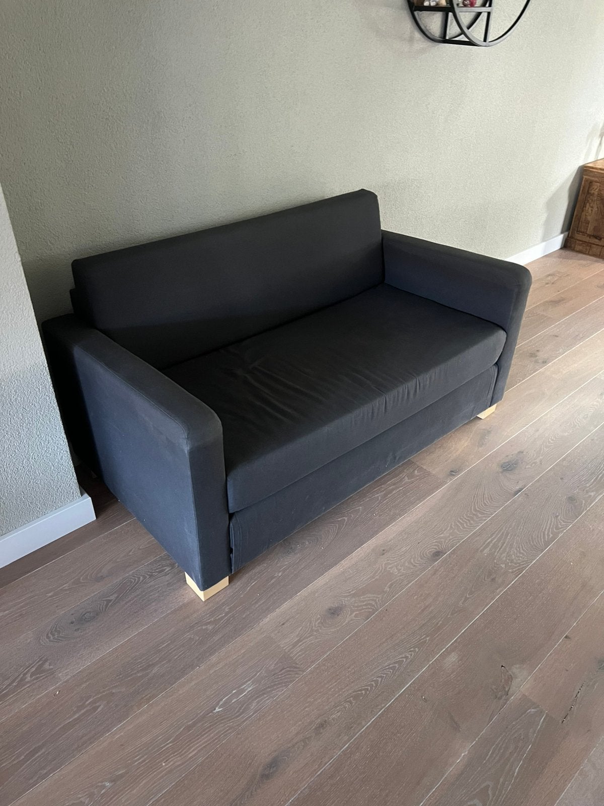 Slaapbank, Ophalen, Gebruikt, Blauw, Twijfelaar