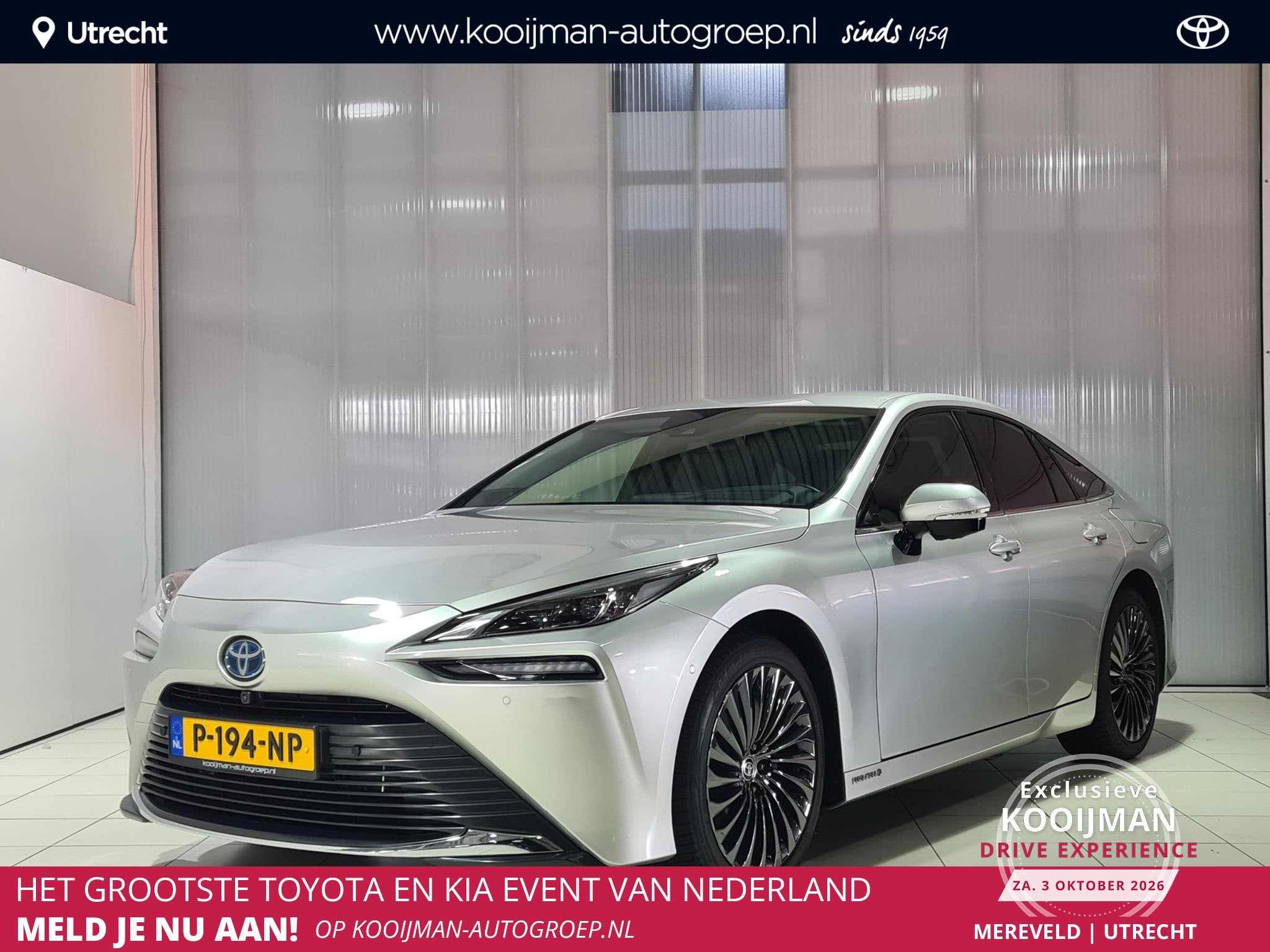 Toyota Mirai Prestige Waterstof, Leder, Memory seat, 1ste ei