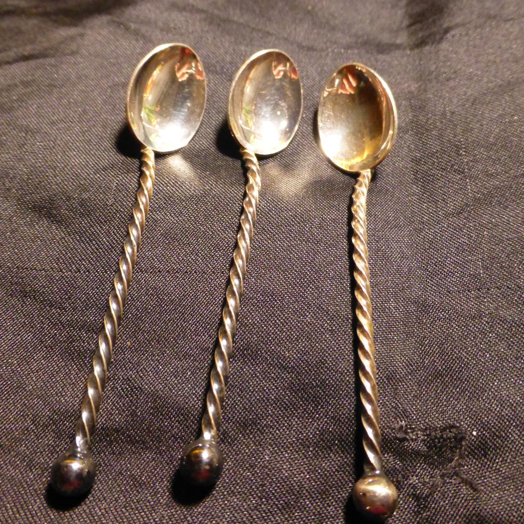 Verzilverde mocca lepeltjes, Ophalen of Verzenden
