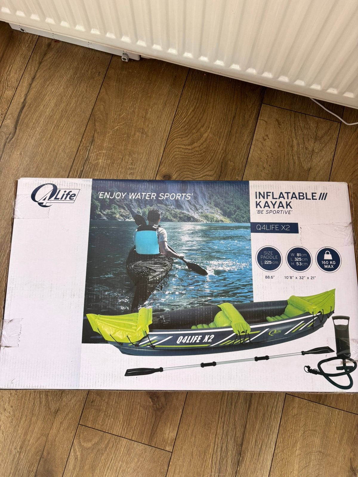 Opblaasbare kayak, Ophalen, Opblaasbaar, Nieuw, 2-persoons