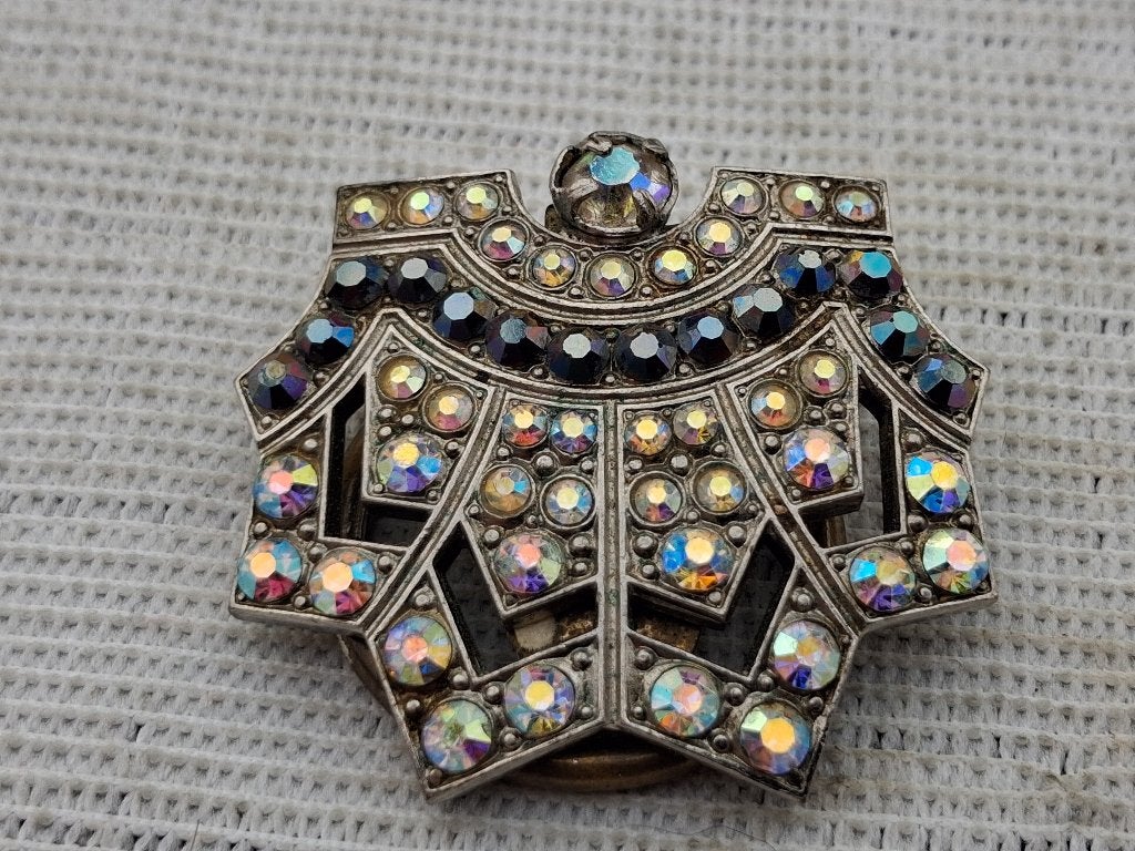 vintage sieraad, Verzenden, Overige materialen, Broche, Met edelsteen