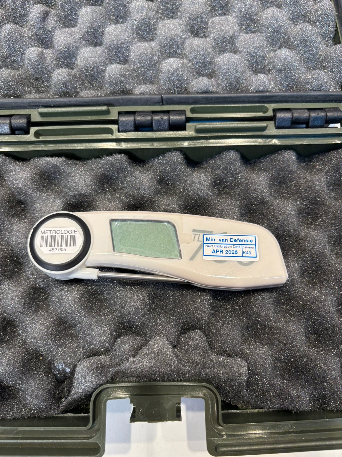 EBRO TLC 700 professionele thermometer + Defensie KL koffer, Ophalen of Verzenden, Zo goed als nieuw, Temperatuur