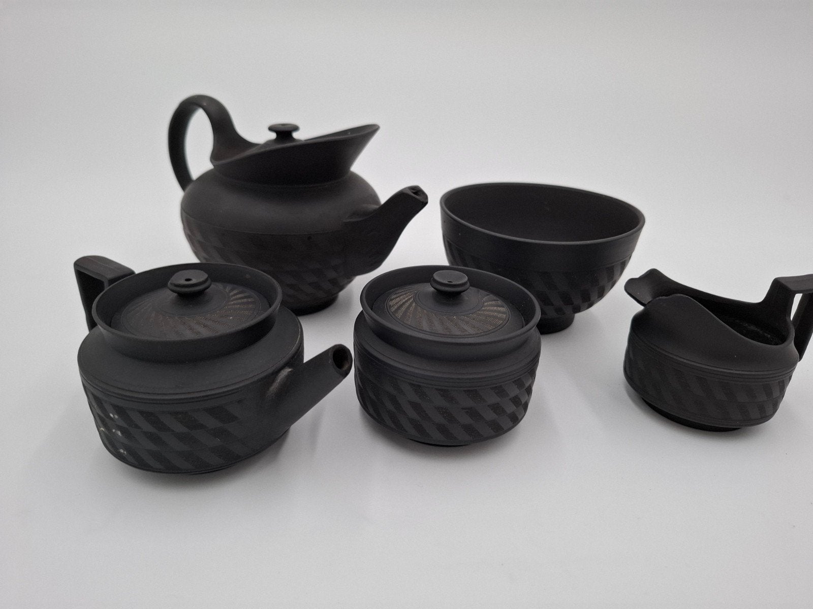 Zeldzaam Hackwood&Co rouwservies ca. 1827, Ophalen of Verzenden