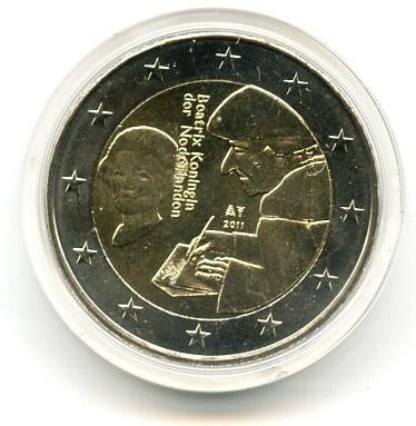 2 Euro Nederland 2011 UNC - Erasmus van Rotterdam, Verzenden, Overige landen, 2 euro, Losse munt