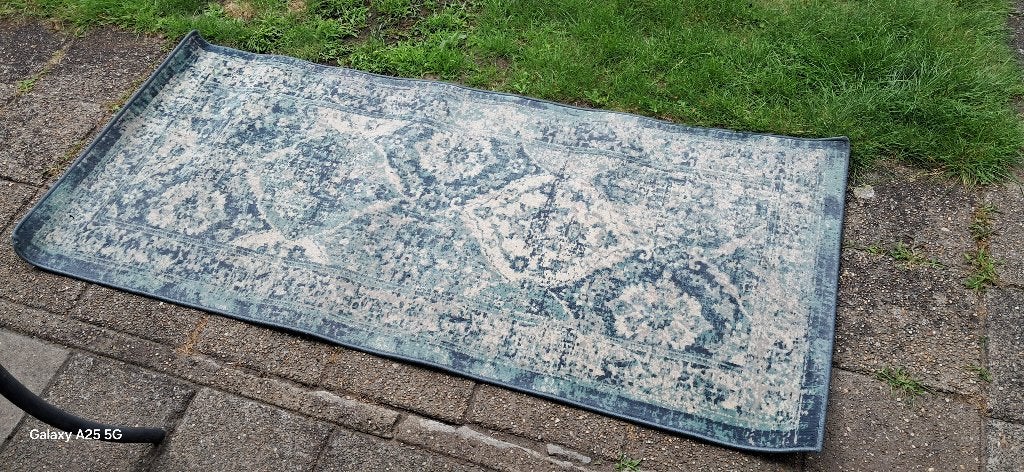 IKEA Vloerkleed 80X180, Ophalen, Blauw, 50 tot 100 cm, Zo goed als nieuw