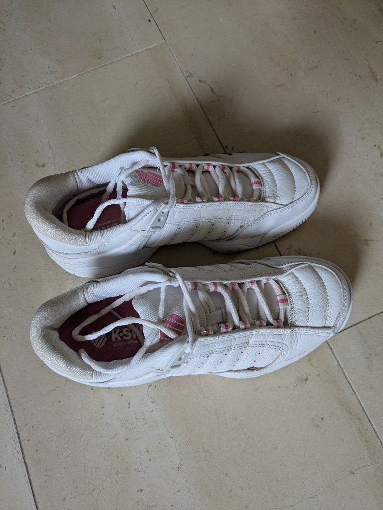 tennisschoenen, wit/roze/maat 41/K.Swiss, Schoenen, Ophalen of Verzenden, Zo goed als nieuw, K-Swiss