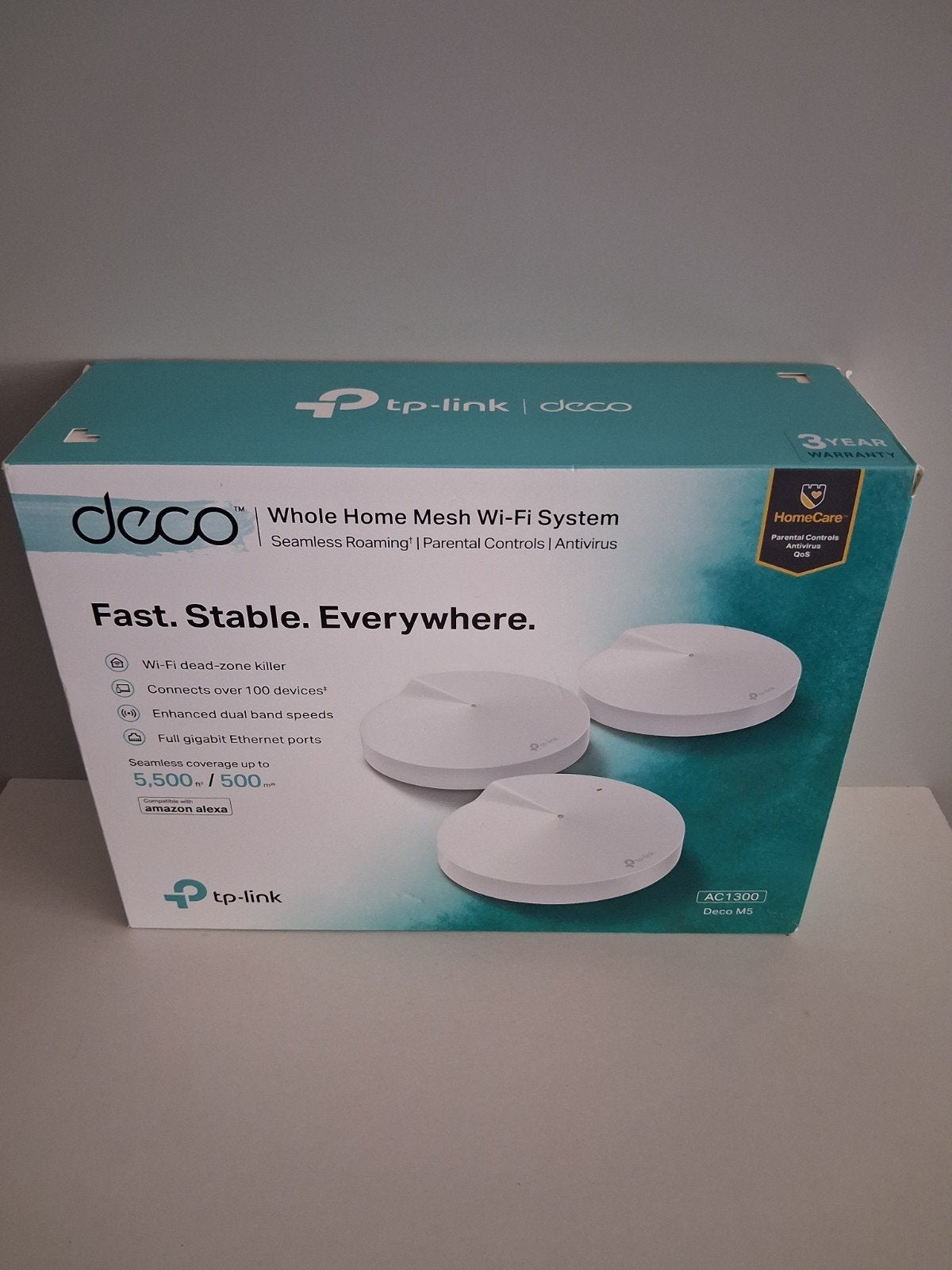 TP-Link Deco M5 Mesh WiFi Systeem (3 stuks) - Nieuw!, Ophalen of Verzenden, Nieuw, Router, TP-Link