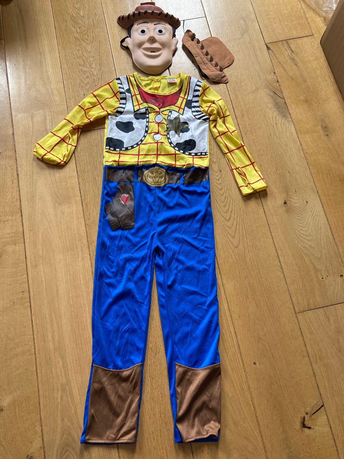 Woody Toy Story kostuum - Maat 7-8 jaar, Kinderen en Baby's, Carnavalskleding en Verkleedspullen, Ophalen of Verzenden, Zo goed als nieuw