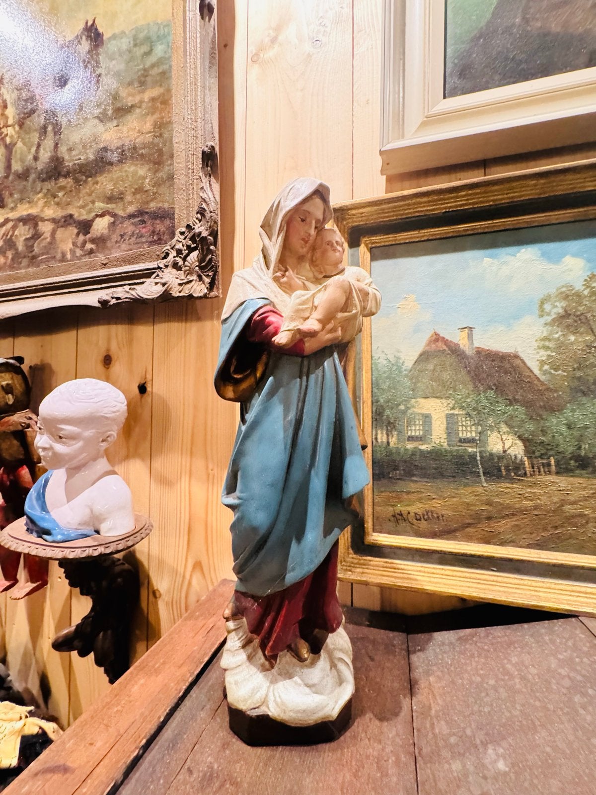 Diverse Maria beelden - Groot en klein, Antiek en Kunst, Ophalen of Verzenden, 20 - 50 cm, Beeld, Meerkleurig