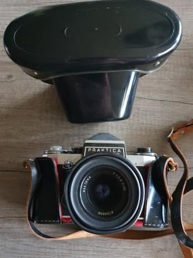Mooie jaren 70 Praktica Super TL met Meyer-Optik jena lens.., Audio, Tv en Foto, Fotocamera's Analoog, Ophalen of Verzenden, Zo goed als nieuw
