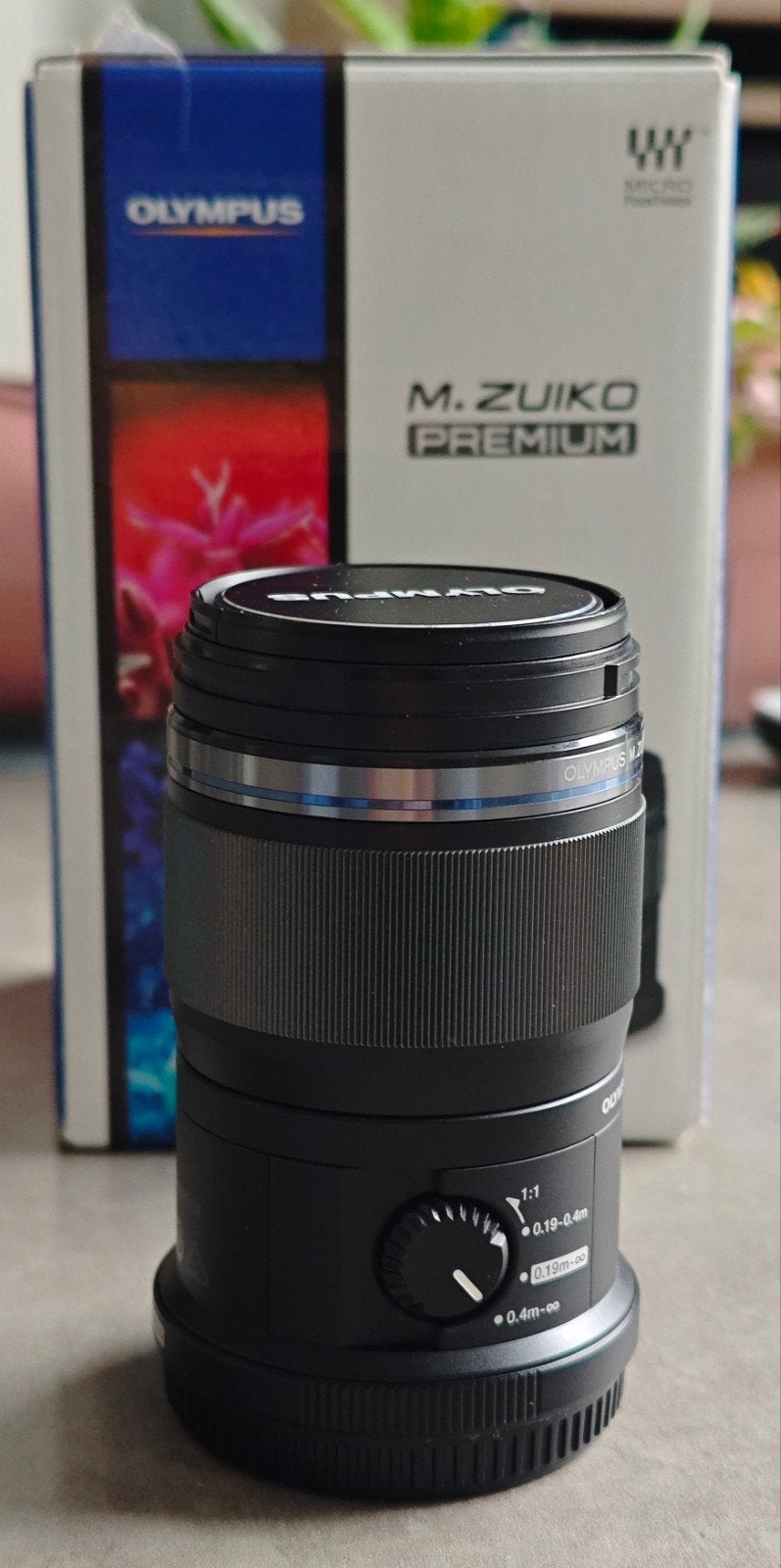 Olympus 60mm macrolens zgan, Ophalen, Olympus, Zo goed als nieuw, Macrolens