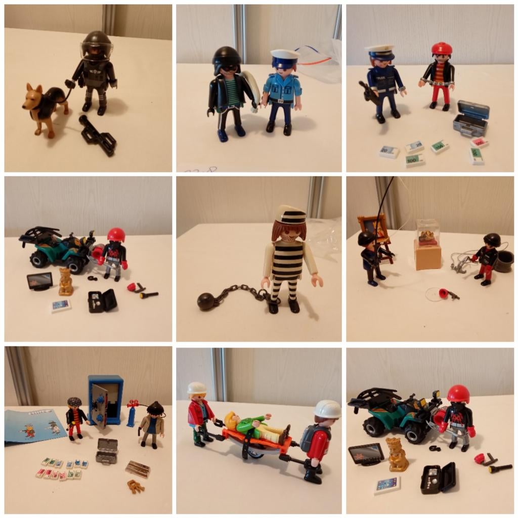 Playmobil sets politie, boeven, rescue, Ophalen of Verzenden, Gebruikt, Complete set