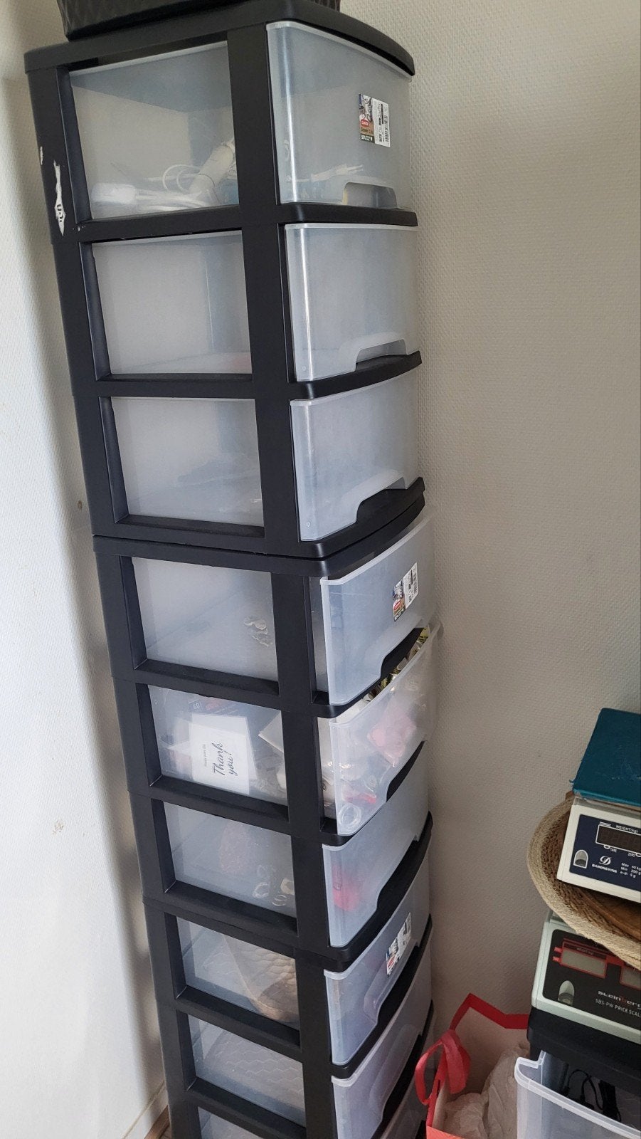 Curver opbergbakken met lade - 4 stuks of per stuk, Gebruikt, Ophalen of Verzenden, X, X
