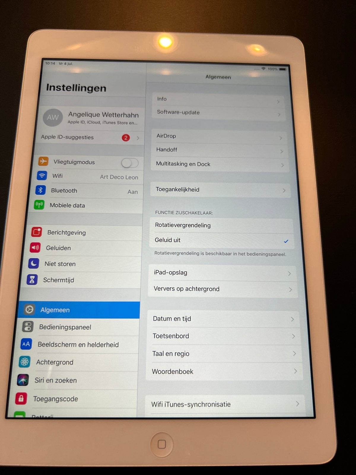 Apple iPad Air 32GB Wi-Fi Wit/Zilver, 10 inch, Gebruikt, Wit, Apple iPad Air