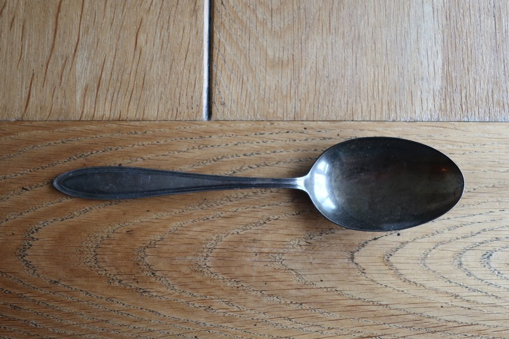 antiek zilveren lepel of verzilverd, Antiek en Kunst, Ophalen of Verzenden