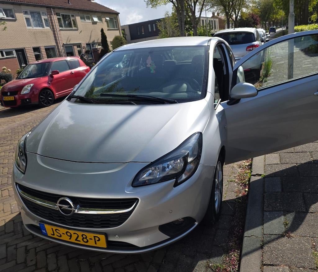 Opel Corsa 1.4 Bi-fuel 66KW 3DRS 2016 Grijs, Auto's, Voorwielaandrijving, 1398 cc, Bedrijf, Handgeschakeld