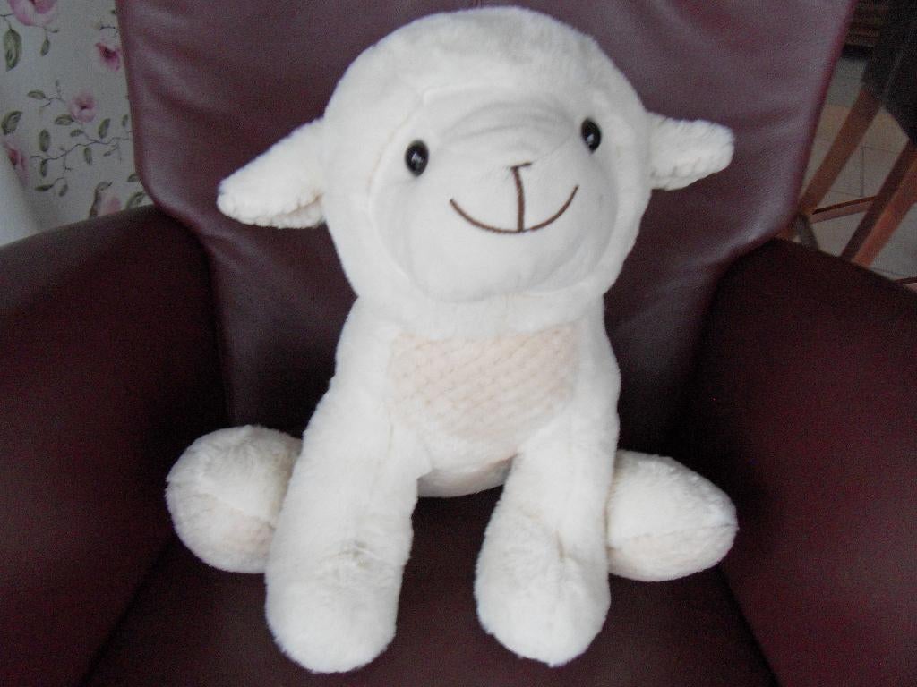 Grote knuffel, schaap niet mee gespeeld., Ophalen of Verzenden, Zo goed als nieuw, Overige typen