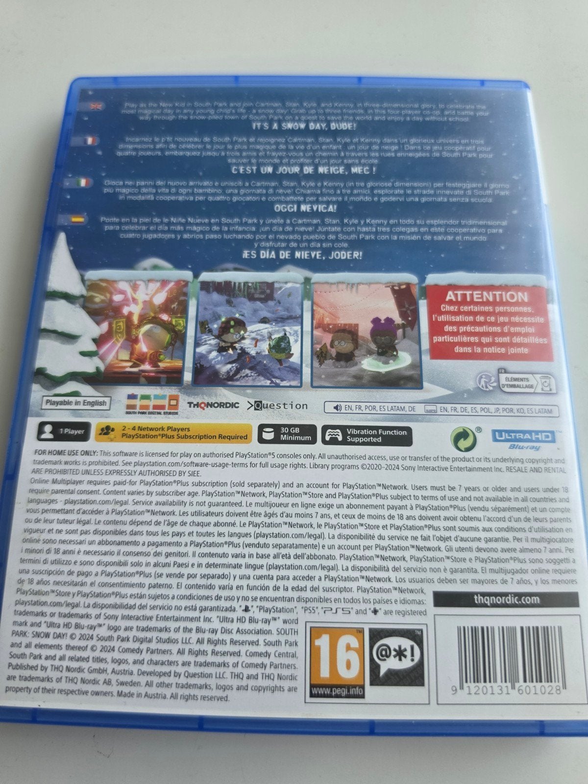 South Park: Snow Day! PS5 - Nieuwstaat Lees Beschrijving, Avontuur en Actie, Online, Emil-Fischer-Straße 16, 97074 Würzburg, Duitsland