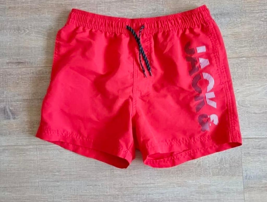 Jack & Jones Zwembroek Rood Maat 164 - Zo goed als nieuw, Kinderen en Baby's, Kinderkleding | Maat 164, Sport- of Zwemkleding