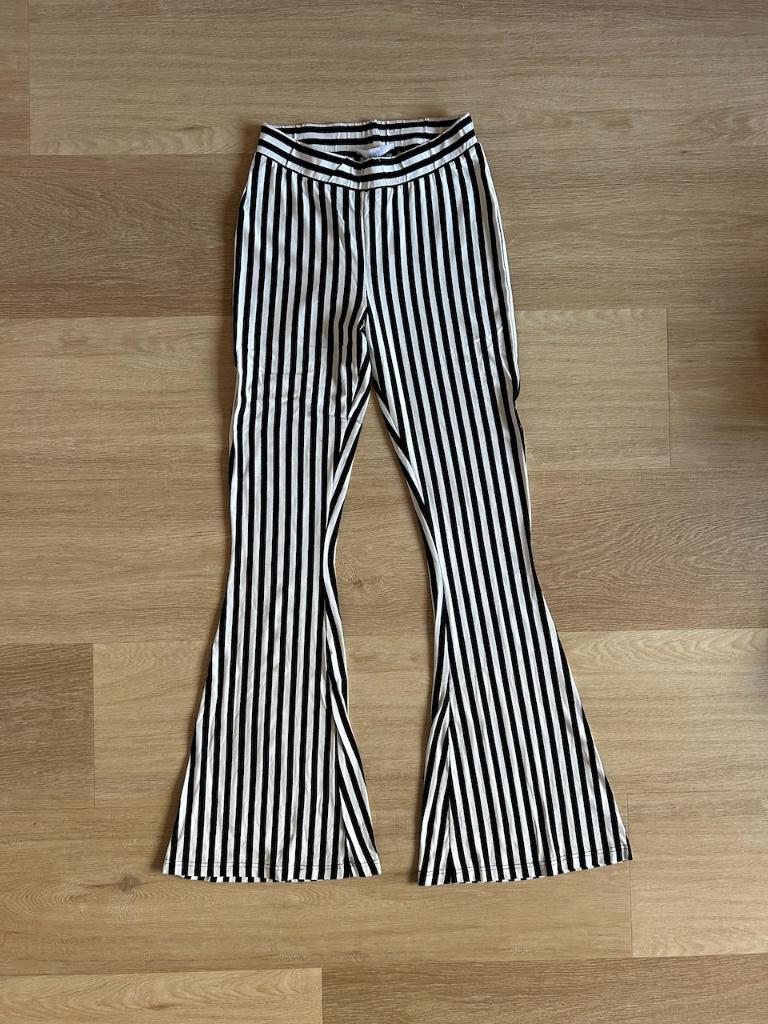 Z.g.a.n. Flare legging, zwart / wit, Stieglitz, maat S / 36, Zwart, Stieglitz, Ophalen of Verzenden, Zo goed als nieuw
