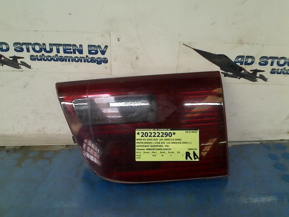 Achterlicht Rechts binnen BMW X5 (E53) 2004 691691407, Gebruikt, Petuelring 130, München 80809, , Duitsland, BMW, Bayerische Motoren Werke AG