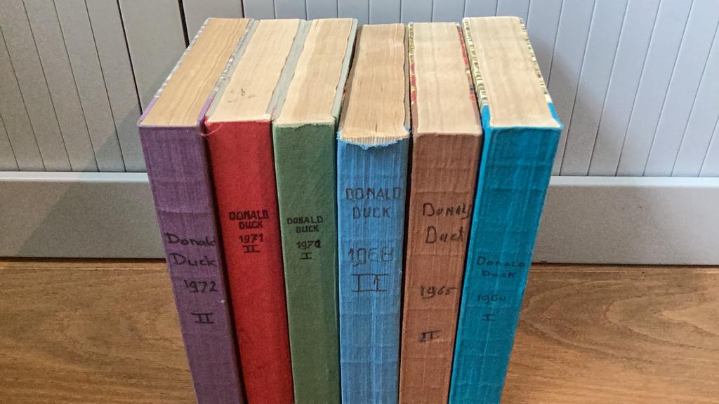 Donald Duck ingebonden weekbladen 1964,1965,1970-1972 €3 ps., Gelezen, Europa, Ophalen of Verzenden, Meerdere comics