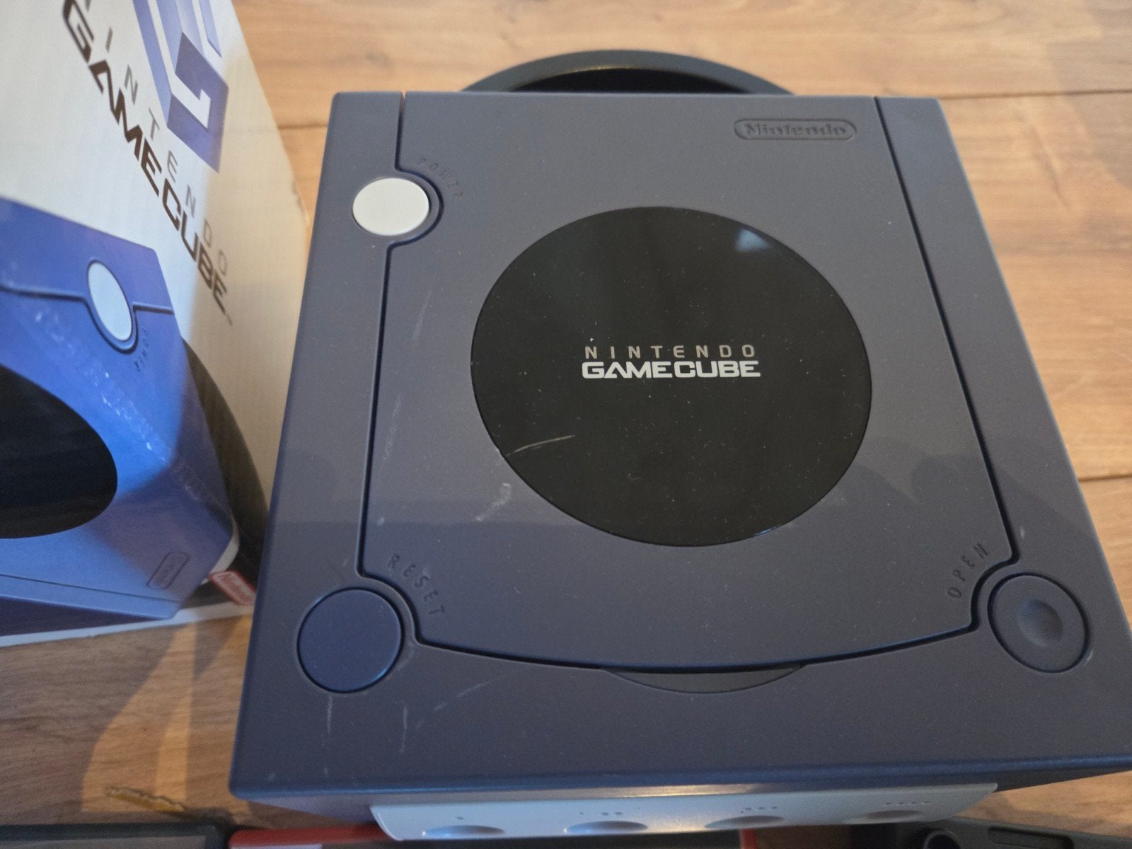 Nintendo GameCube Console met games en accessoires, Spelcomputers en Games, Gebruikt, Paars, Met 2 controllers, Ophalen of Verzenden
