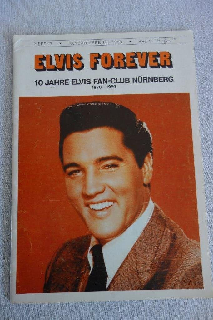 Fanclubboek Elvis forever Nürnberg 10 jaar, Ophalen of Verzenden, Zo goed als nieuw, Boek, Tijdschrift of Artikel