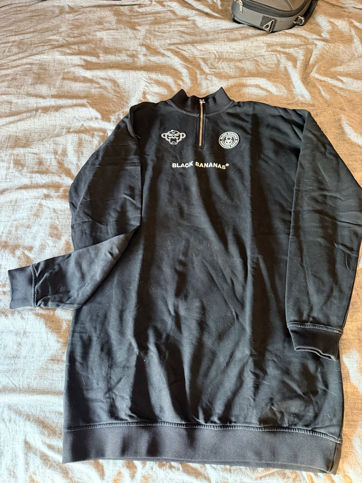 Black Bananas trui met rits, Ophalen of Verzenden, Zo goed als nieuw, Maat 42/44 (L), Zwart