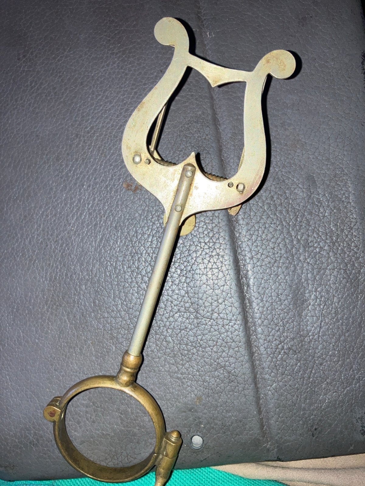 Vintage bladmuziekhouder voor blaasinstrument, Ophalen, Gebruikt, Overige soorten