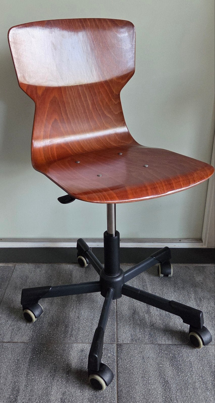 Vintage Obo 6409 Pagholz bureaustoel – Jaren 60/70, Ophalen, Gebruikt, Bruin, Bureaustoel