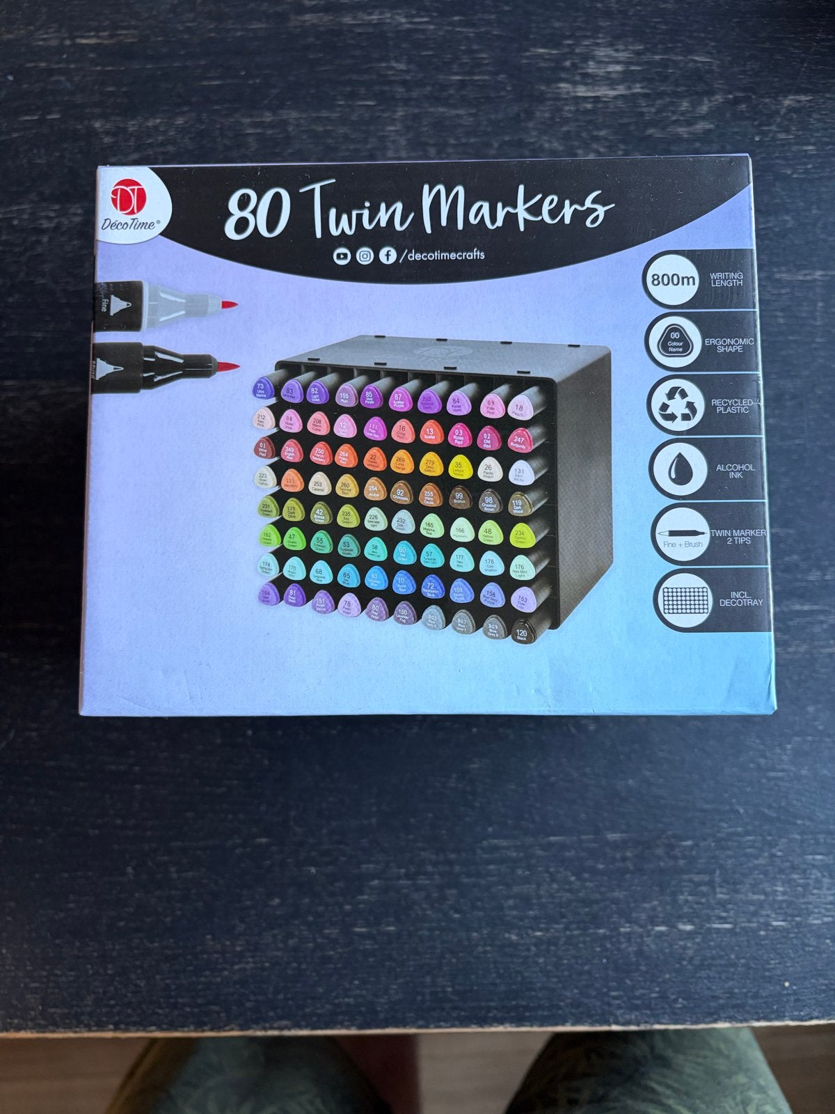 Decotime 80 Twin Markers - Alcohol Markers Set, Ophalen of Verzenden, Nieuw, Potlood of Stift