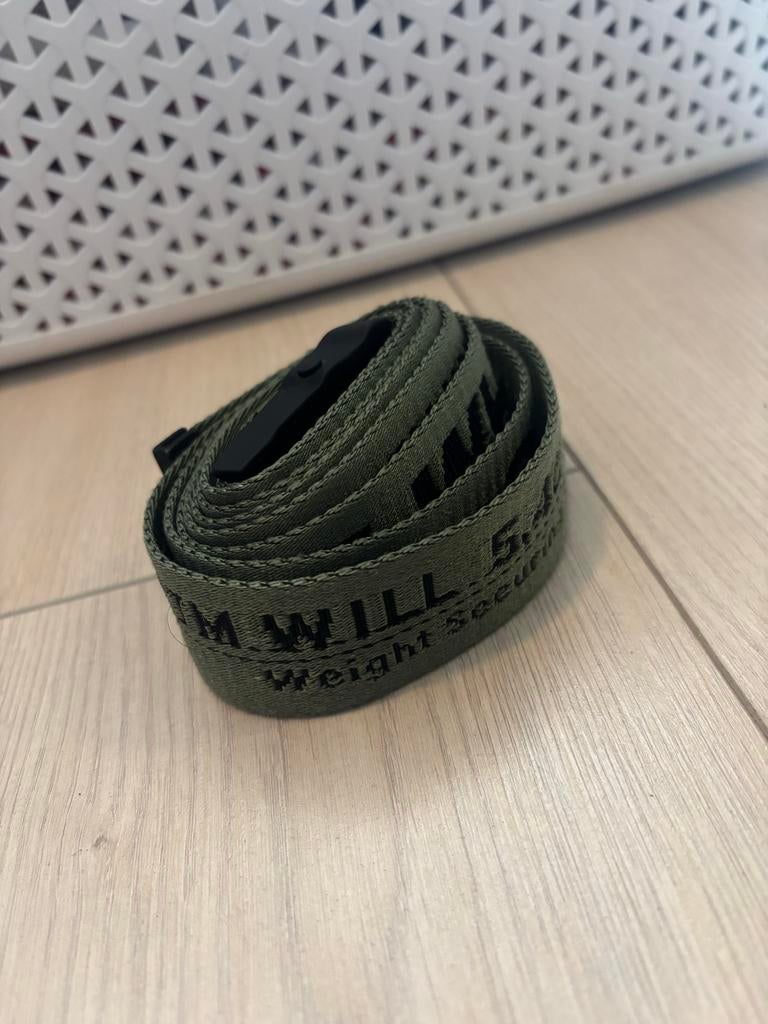 Off-White Industrial Riem - Groen, Kleding | Dames, Riemen en Ceinturen, Overige kleuren, Heupriem, Ophalen of Verzenden, Gedragen