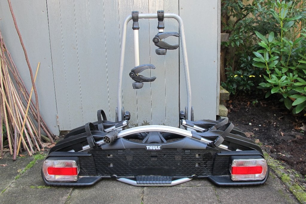 Thule fietsendrager, Auto diversen, Ophalen, Gebruikt, Brede banden, 2 fietsen