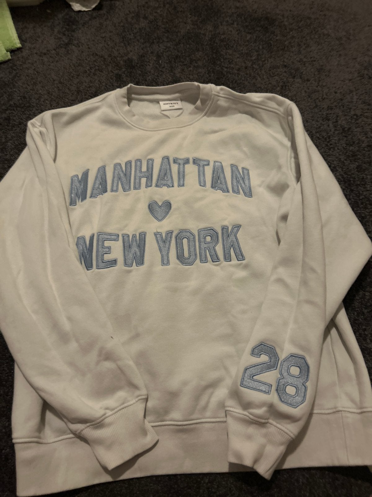 Amy & Ivy sweater "Manhattan New York" - Zo goed als nieuw, Ophalen, Zo goed als nieuw, Maat 34 (XS) of kleiner, Wit