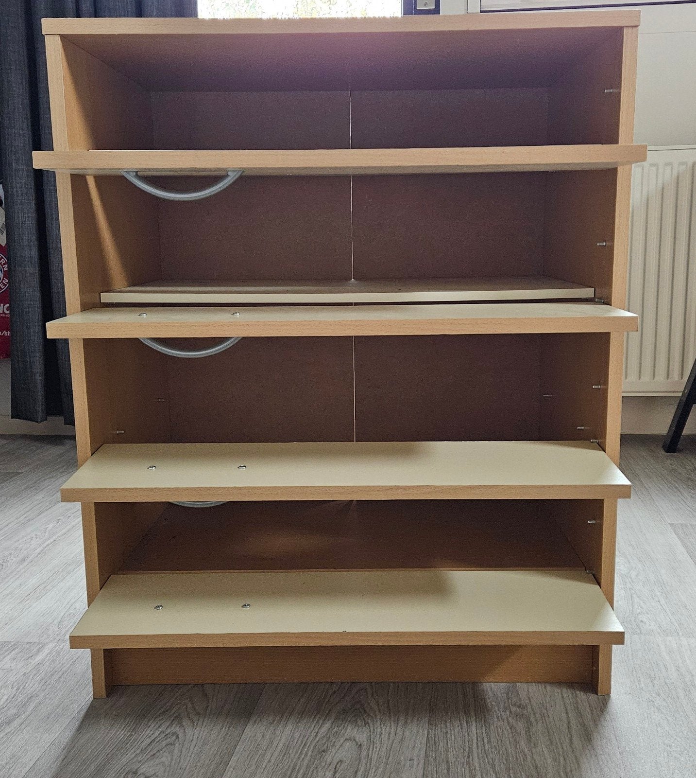 Gratis schoenkastje - Crème/Hout, Ophalen, Gebruikt, 100 tot 150 cm, 50 tot 100 cm