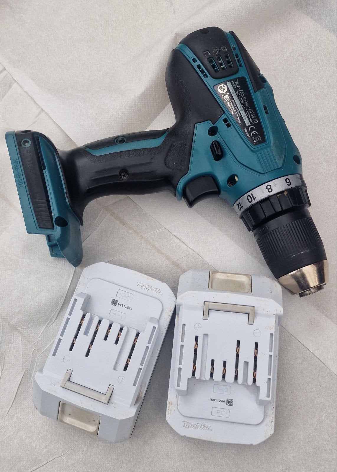 Makita 18V Boor-Schroefmachine, Ophalen of Verzenden, Gebruikt, Minder dan 400 watt, Boor- en Schroefmachine